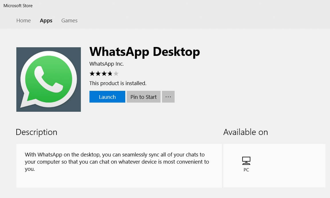 whatsapp download for windows 10